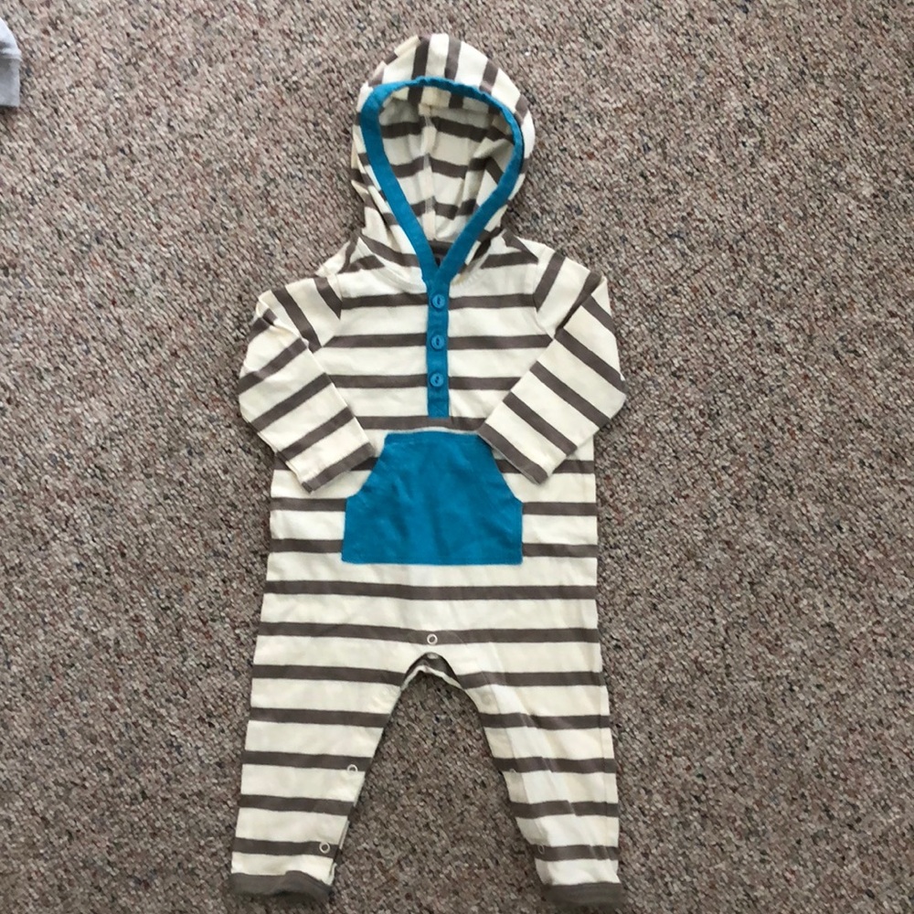 tea Baby Boy Striped Romper